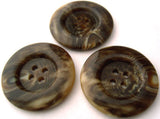 B3116 28mm Browns and Beige Gloss 4 Hole Button - Ribbonmoon