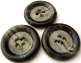 B3180 28mm Black and Natural Greys Matt Centre 4 Hole Button - Ribbonmoon