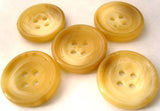 B3181 19mm Rich Cream Aaran Matt Centre 4 Hole Button - Ribbonmoon