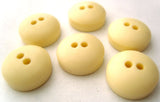 B4033 14mm Old Bone Cream Chunky Domed 2 Hole Button - Ribbonmoon