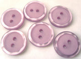 B4056 14mm Bright Helio Iced Matt Centre 2 Hole Button - Ribbonmoon