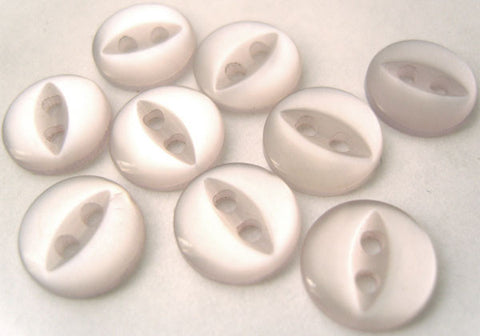 B4057 11mm Ice Orchid Grey 2 Hole Polyester Fish Eye Button - Ribbonmoon