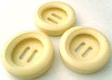 B4068 28mm Old Cream Chunky Bone Sheen Vintage 2 Hole Button - Ribbonmoon