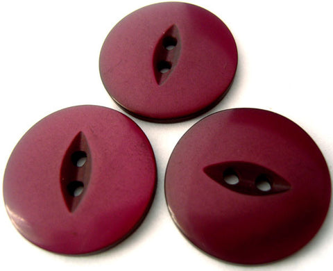 B4101 23mm Wine 2 Hole Polyester Fish Eye Button - Ribbonmoon