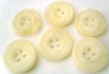 B4147 15mm Tonal Ivory Bone Sheen 4 Hole Button - Ribbonmoon