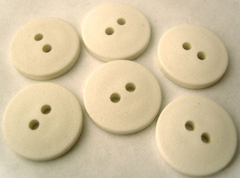 B4172 15mm White Matt Texture 2 Hole Button - Ribbonmoon