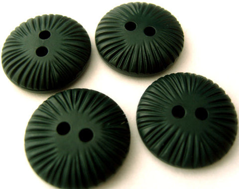 B4207 19mm Holly Green Soft Sheen Textured 2 Hole Button - Ribbonmoon