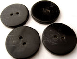 B4276 23mm Black and Grey High Gloss 2 Hole Button - Ribbonmoon