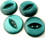 B4310 19mm Deep Kingfisher 2 Hole Polyester Fish Eye Button - Ribbonmoon