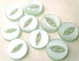 B4361 11mm Very Pale Sky Blue 2 Hole Polyester Fish Eye Button - Ribbonmoon