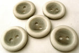 B4410 16mm Frosted Grey Gloss 2 Hole Button - Ribbonmoon