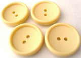 B4419 21mm Rich Cream Matt Centre 2 Hole Button - Ribbonmoon