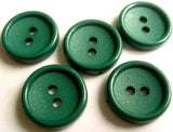 B4441 16mm Jade Green Matt Centre 2 Hole Button - Ribbonmoon