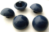 B4443 19mm Pale Navy Half Ball Shank Button - Ribbonmoon