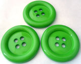 B4491 51mm Emerald Green High Gloss Clown 4 Hole Button - Ribbonmoon