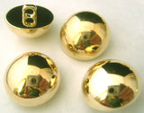 B4513 21mm Gilded Gold Poly Half Ball Shank Button - Ribbonmoon