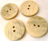 B4560 23mm Pale Cream Aaran Lightly Textured 2 Hole Button - Ribbonmoon