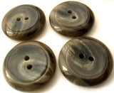 B4570 25mm Mixed Greys Slate Effect Centre Chunky 2 Hole Button