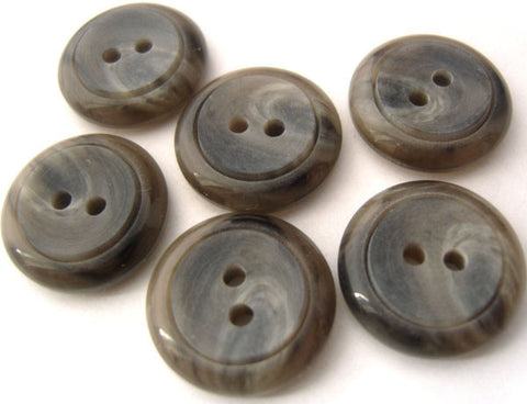 B4572 17mm Mixed Greys Slate Effect Centre Chunky 2 Hole Button