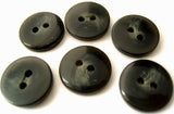 B4580 18mm Black and Greys Gloss 2 Hole Button - Ribbonmoon