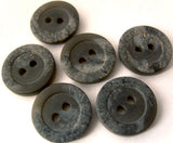 B4584 15mm Mixed Greys Matt Stone Effect 2 Hole Button - Ribbonmoon