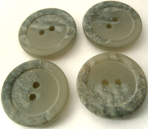 B4586 23mm Mixed Greys Matt Stone Effect 2 Hole Button - Ribbonmoon