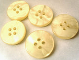 B4597 18mm Ivory and Iridescent Shimmery 4 Hole Button - Ribbonmoon