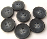 B4614 15mm Frosted Navy Matt Centre 4 Hole Button - Ribbonmoon