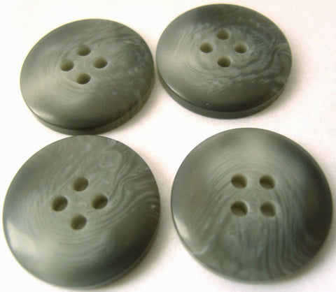 B4621 20mm Mixed Greys Soft Sheen 4 Hole Button - Ribbonmoon