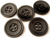 B4646 20mm Black High Gloss 4 Hole Button - Ribbonmoon