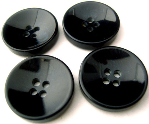 B4648 23mm Midnight Navy High Gloss 4 Hole Button - Ribbonmoon