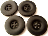 B4650 23mm Black Bone Sheen 4 Hole Button - Ribbonmoon