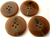 B4665 20mm Tonal Browns, Black and Natural Soft Sheen 4 Hole Button - Ribbonmoon