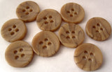 B4670 12mm Tonal Beige's Bone Sheen 4 Hole Button - Ribbonmoon