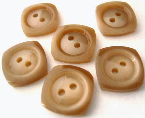 B4687 16mm Ecru and Beige Tonal Shimmer 2 Hole Button - Ribbonmoon