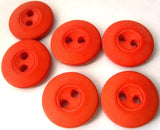 B4700 15mm Pale Flame Orange Soft Sheen 2 Hole Button - Ribbonmoon