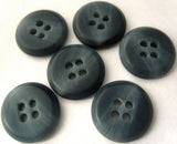 B4710 16mm Tonal Moonlight Blues Soft Bone Sheen 4 Hole Button - Ribbonmoon