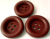 B4739 23mm Burgundy Rust Matt Centre 4 Hole Button - Ribbonmoon