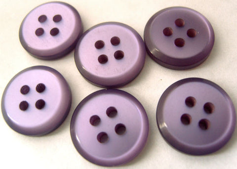 B4818 15mm Pearlised Dusky Violet 4 Hole Button - Ribbonmoon