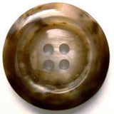 B5251 25mm Browns and Natural Grey Gloss 4 Hole Button