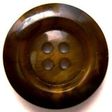 B5252 25mm Dark Golden Browns Gloss 4 Hole Button