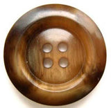 B5351 26mm Aaran Browns Gloss 4 Hole Button - Ribbonmoon