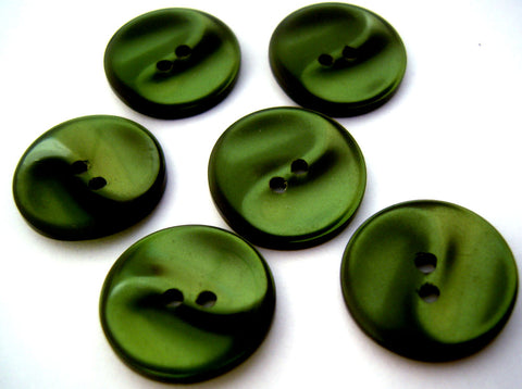 B6099 19mm Tonal Deep Bottle Green Very Shimmery 2 Hole Button