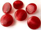 B7946 15mm Tonal Scarlet Berry High Gloss Shank Button - Ribbonmoon