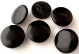 B8233 15mm Black Polyester Shank Button - Ribbonmoon