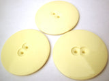 B8375 50mm Cream Gloss Vintage 2 Hole Button - Ribbonmoon