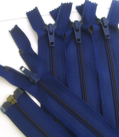 Z1220 46cm Dark Royal Blue Optilon Nylon No.5 Open End Zip