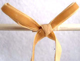 R1181 7mm Golden Sand Nylon Velvet Ribbon - Ribbonmoon