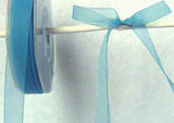 R1303 13mm Pompadour Blue Sheer Ribbon - Ribbonmoon