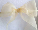 R1335 51mm Cream Sheer Ribbon - Ribbonmoon